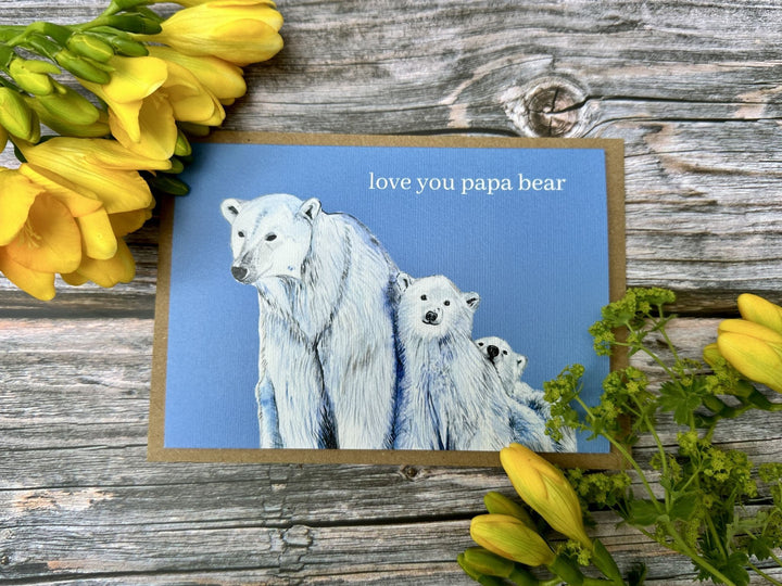 LOVE YOU PAPA BEAR ECO CARD