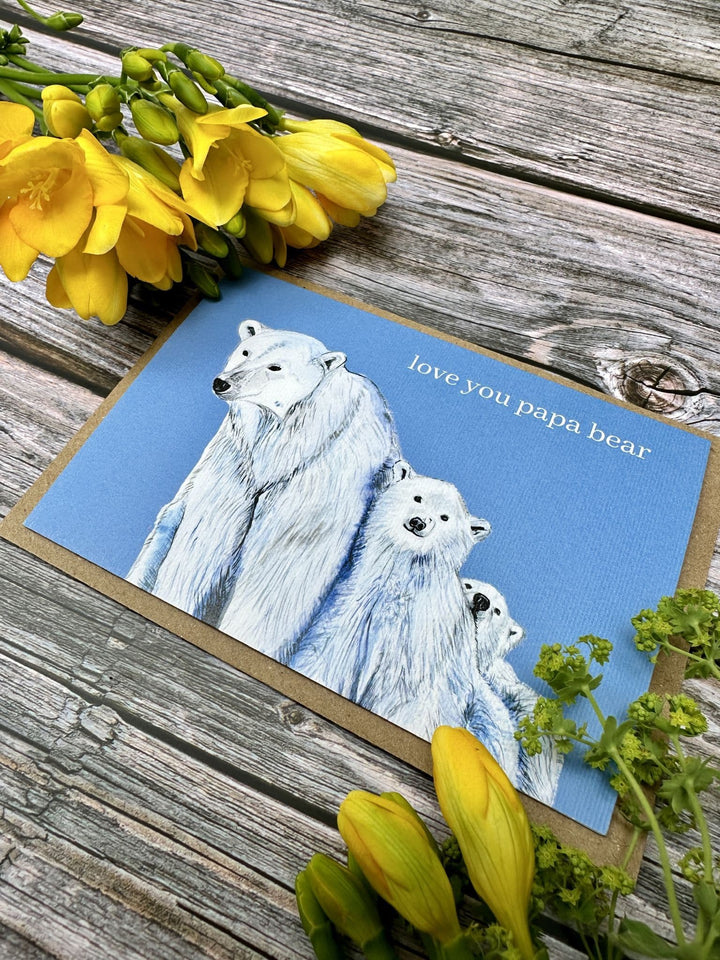 LOVE YOU PAPA BEAR ECO CARD