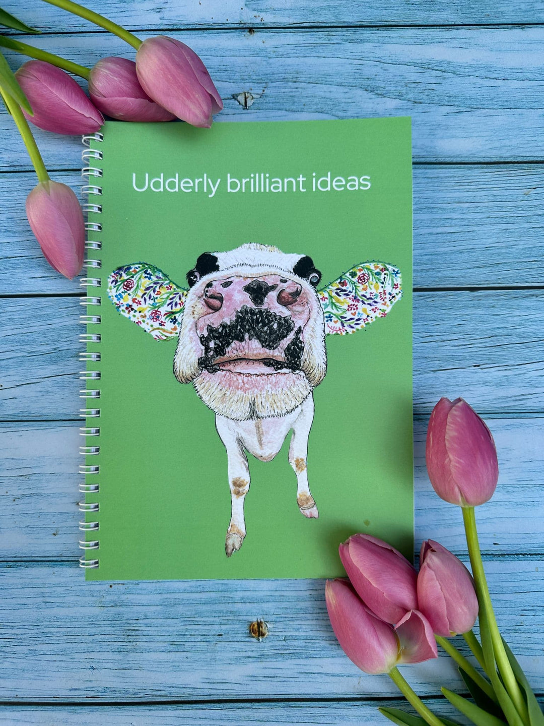 MAISIE MOO COW LINED ECO FRIENDLY NOTEBOOK - A5 - UK MADE