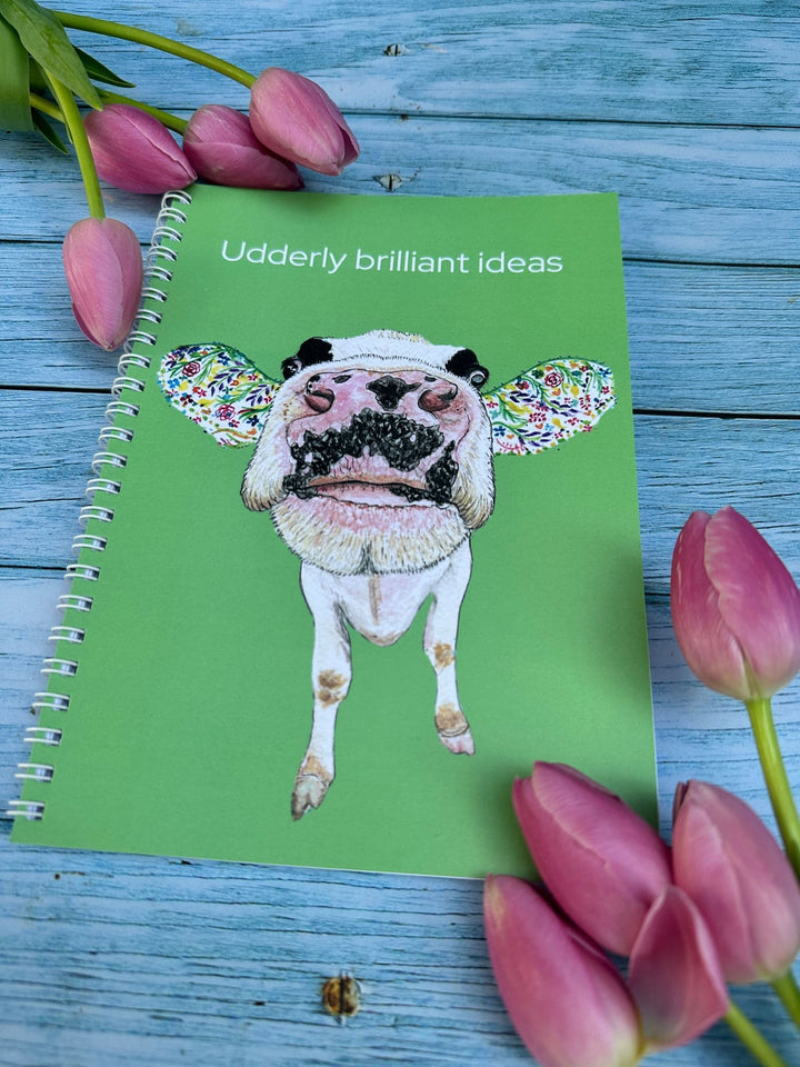 MAISIE MOO COW LINED ECO FRIENDLY NOTEBOOK - A5 - UK MADE