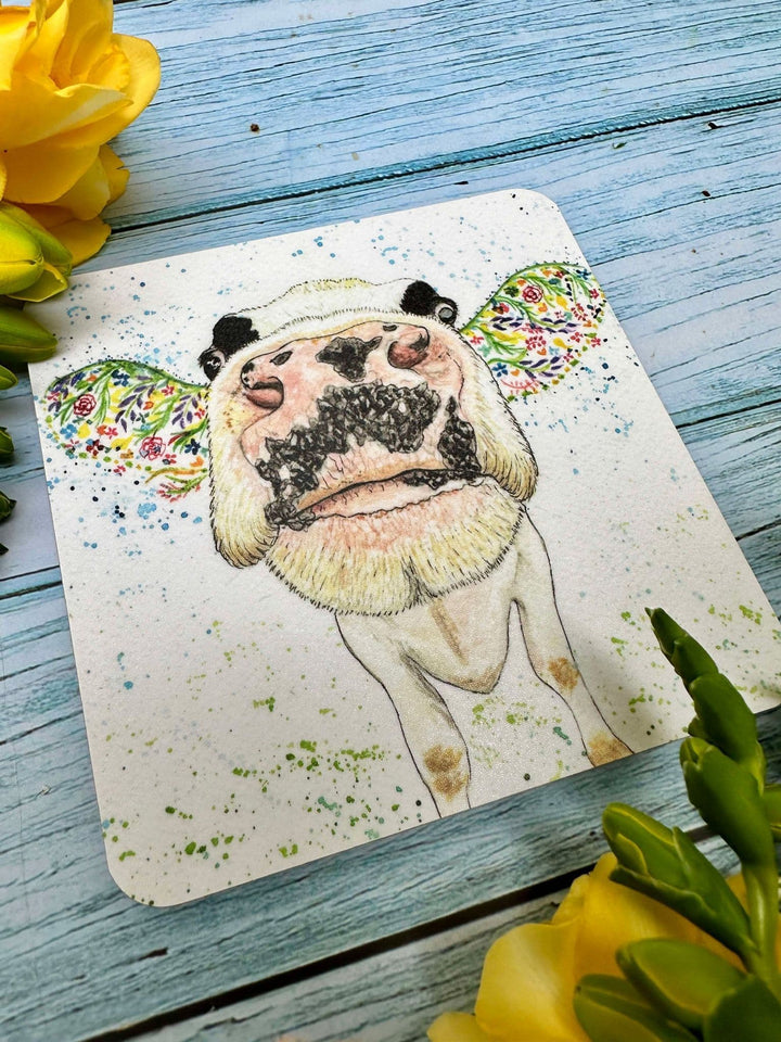 MAISIE MOO THE COW ECO CORK COASTER