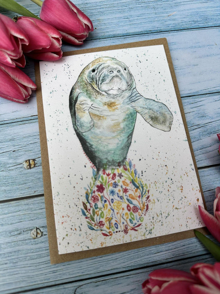 MARSHALL THE MANATEE ECO-CARD - reverse