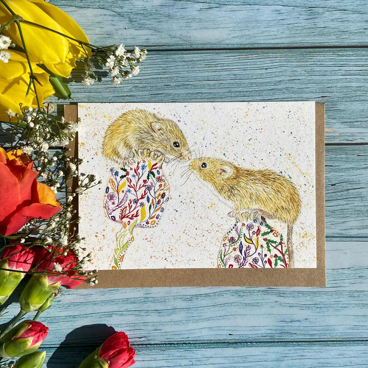 MARSHMELLOW AND MUFFIN THE MICE ECO-CARD