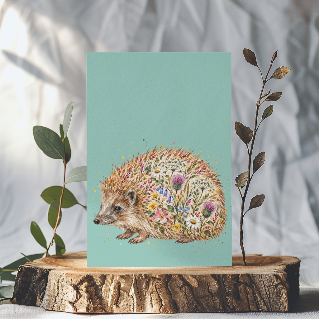 HEDGEHOG BOTANICAL ECO CARD - WILD BLOOM COLLECTION