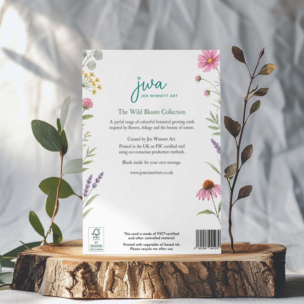 OTTER BOTANICAL ECO CARD - WILD BLOOM COLLECTION