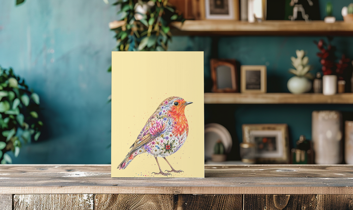 ROBIN BOTANICAL ECO CARD - WILD BLOOM COLLECTION