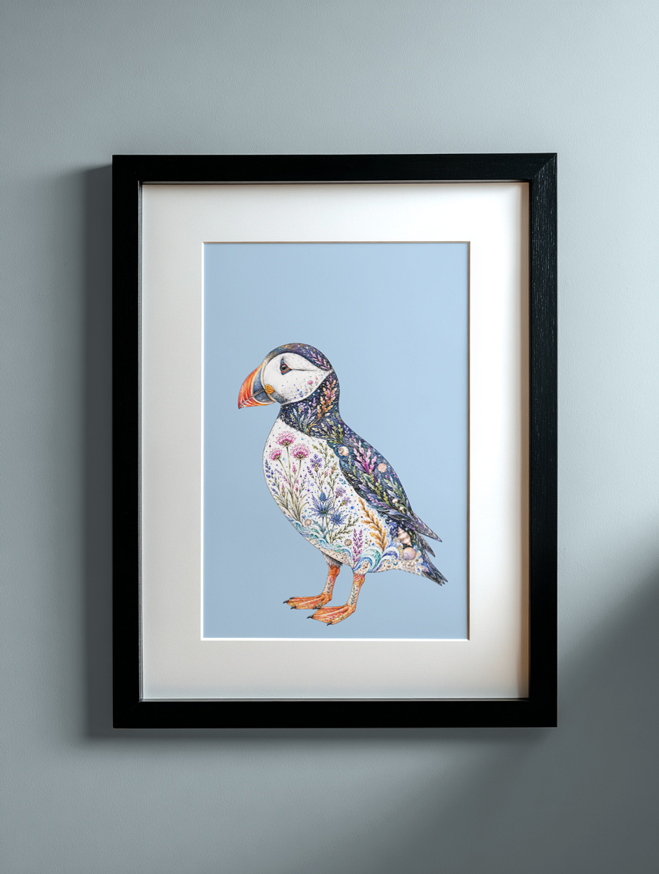 Puffin Print - Wild Bloom Collectiom