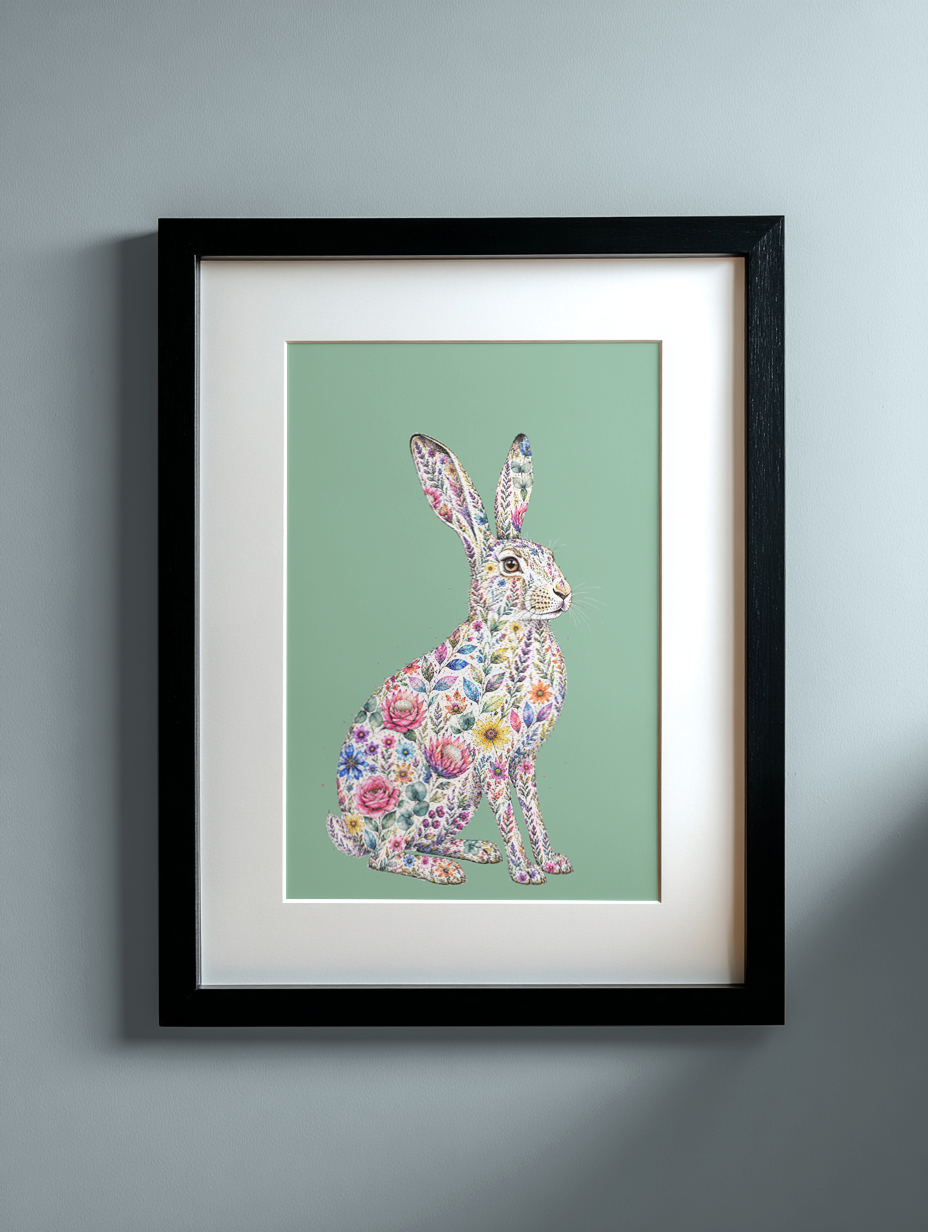 Hare Print - Wild Bloom Collectiom