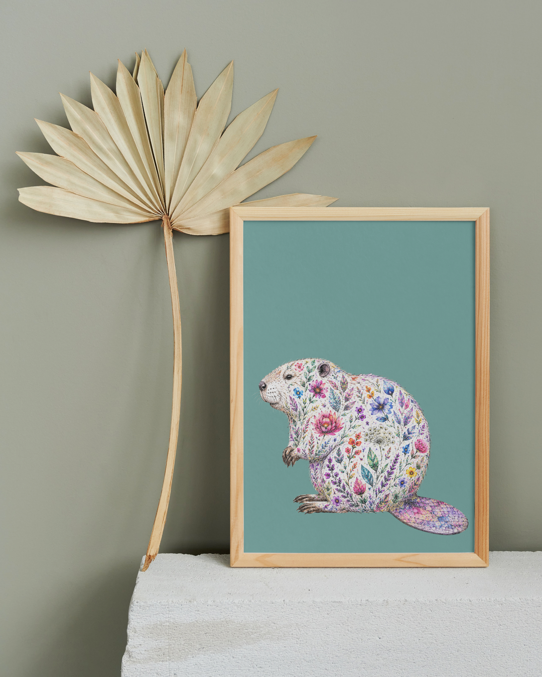 Beaver Print - Wild Bloom Collectiom