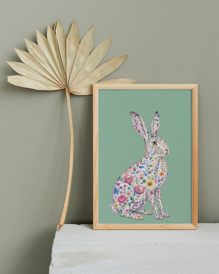 Hare Print - Wild Bloom Collectiom