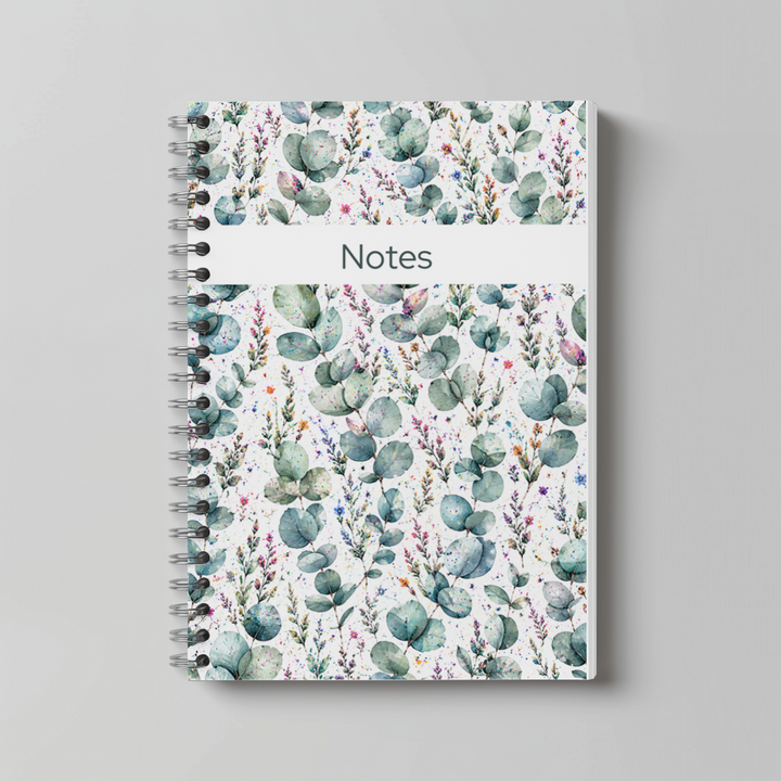 EUCALYPTUS LINED ECO FRIENDLY NOTEBOOK - A5 - UK MADE