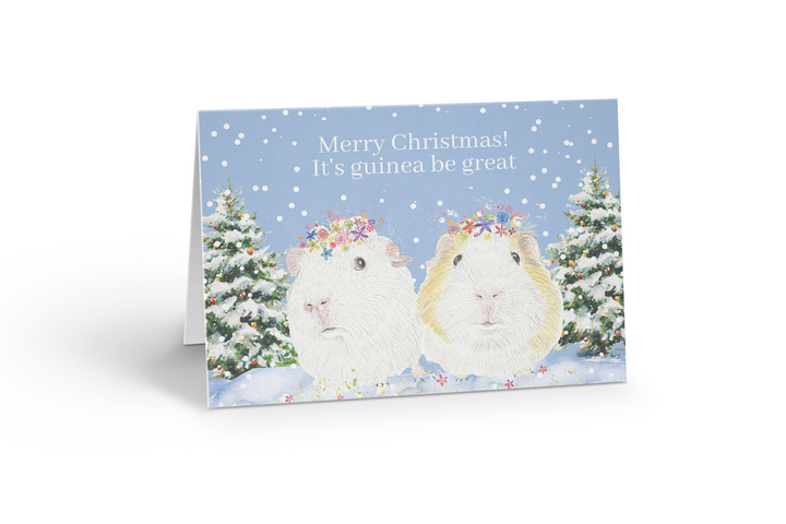 CHRISTMAS GUINEA PIG GREETINGS ECO CARD