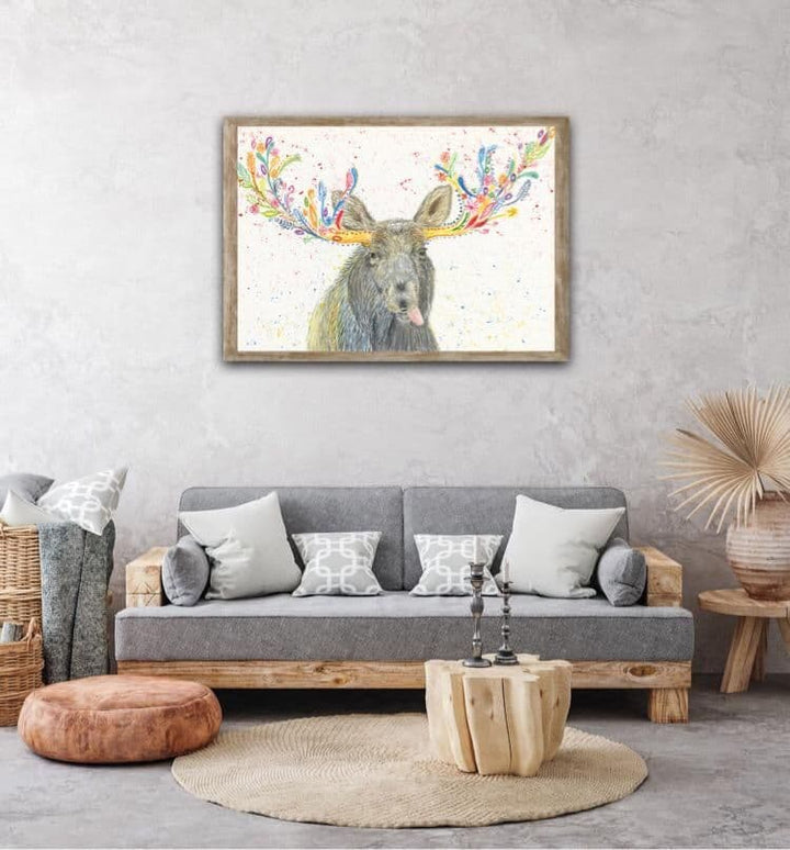 MERLIN THE MOOSE - SIGNED PRINT