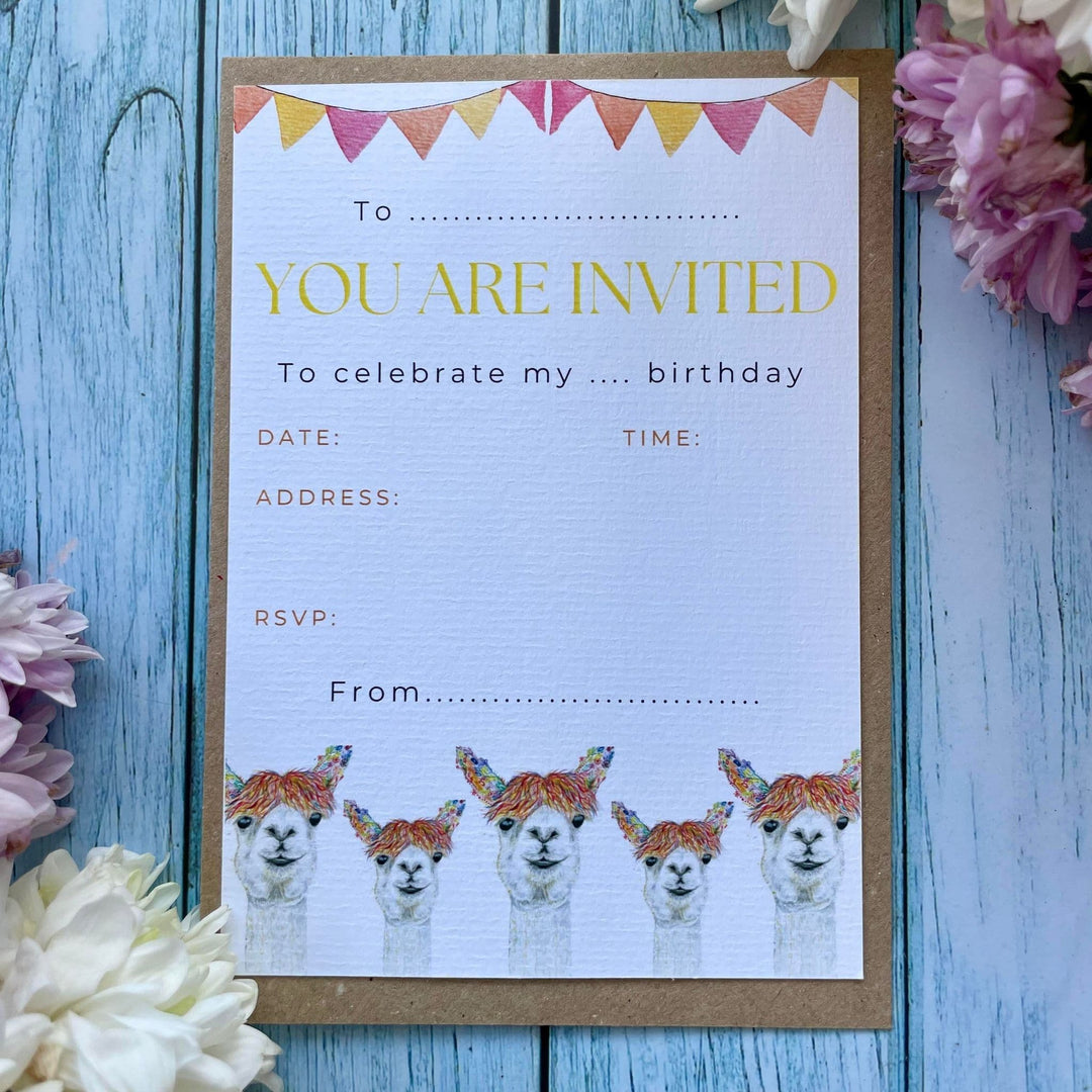 MIXED PACK PARTY INVITATIONS - PACK OF 10