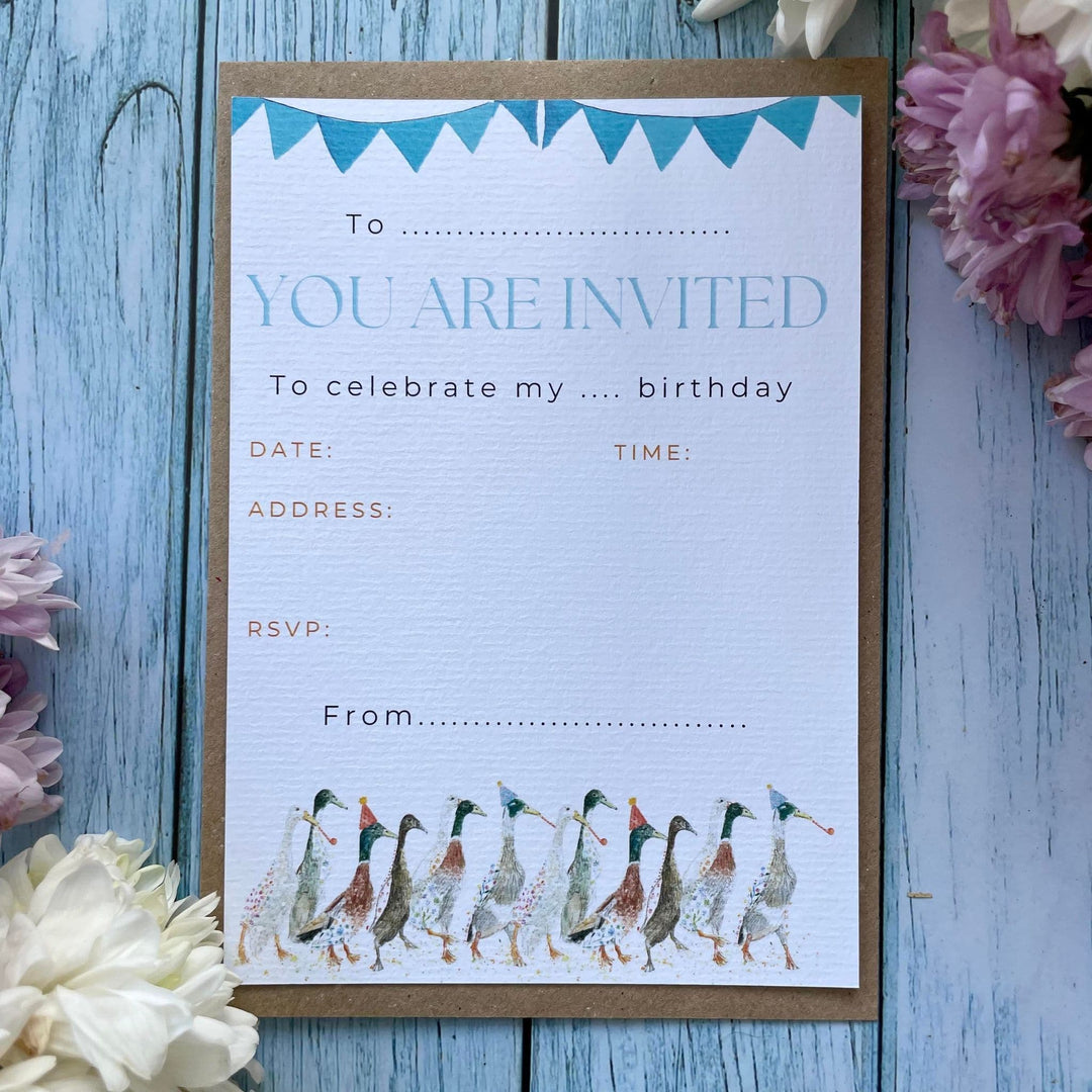 MIXED PACK PARTY INVITATIONS - PACK OF 10