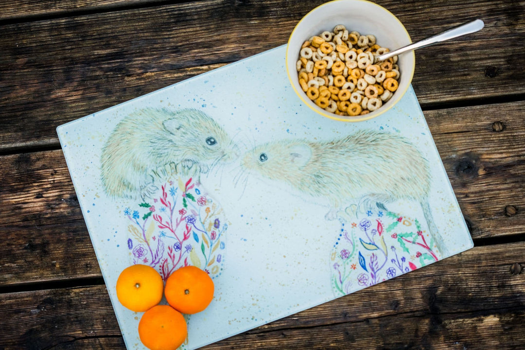 MUFFIN AND MARSHMELLOW THE MICE CHOPPING BOARD