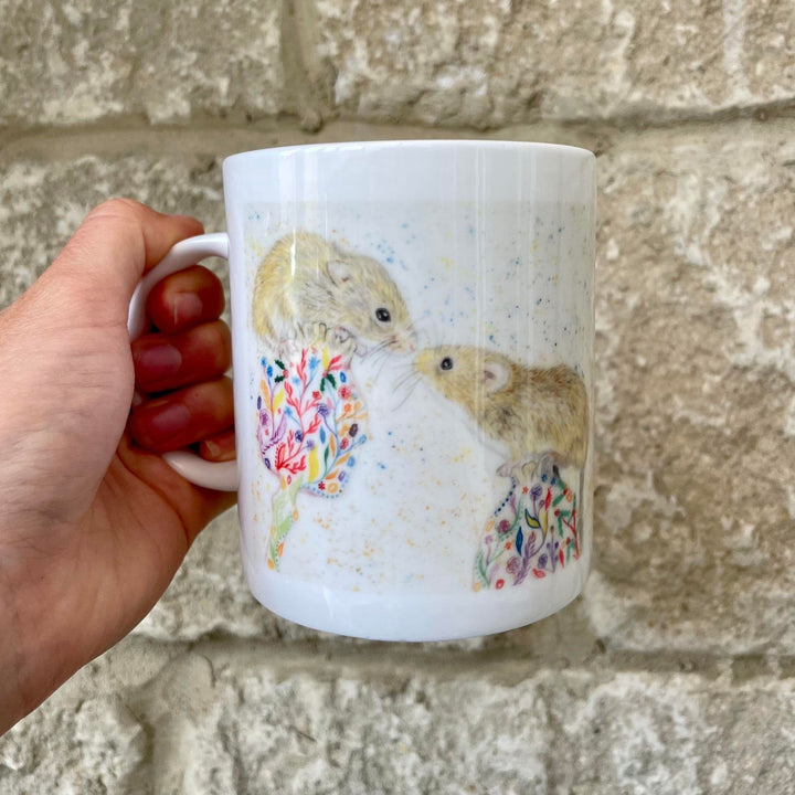 MUFFIN AND MARSHMELLOW THE MICE LARGE BONE CHINA MUG