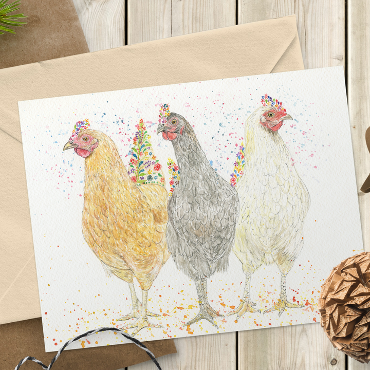 HENS / CHICKENS ECO CARD