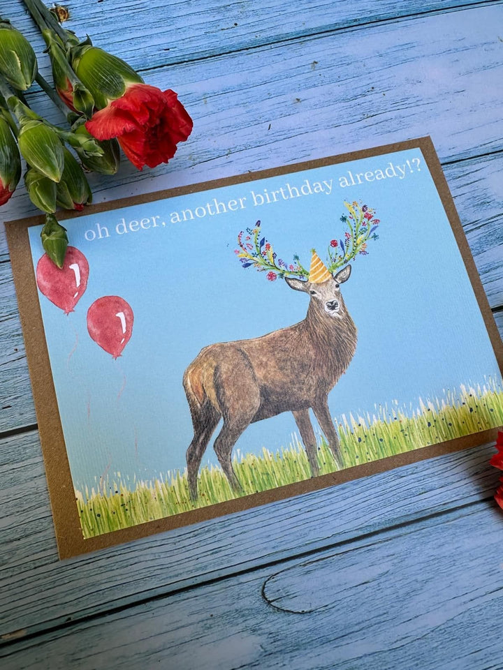 OH DEER BIRTHDAY ECO CARD