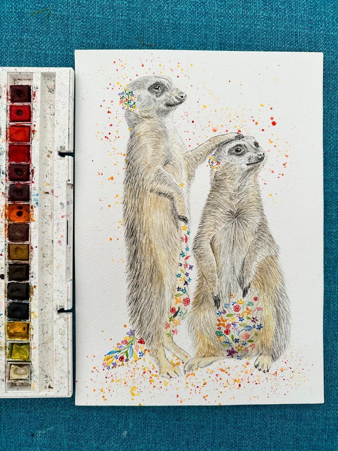Original Mavis and Maurice the Meerkats
