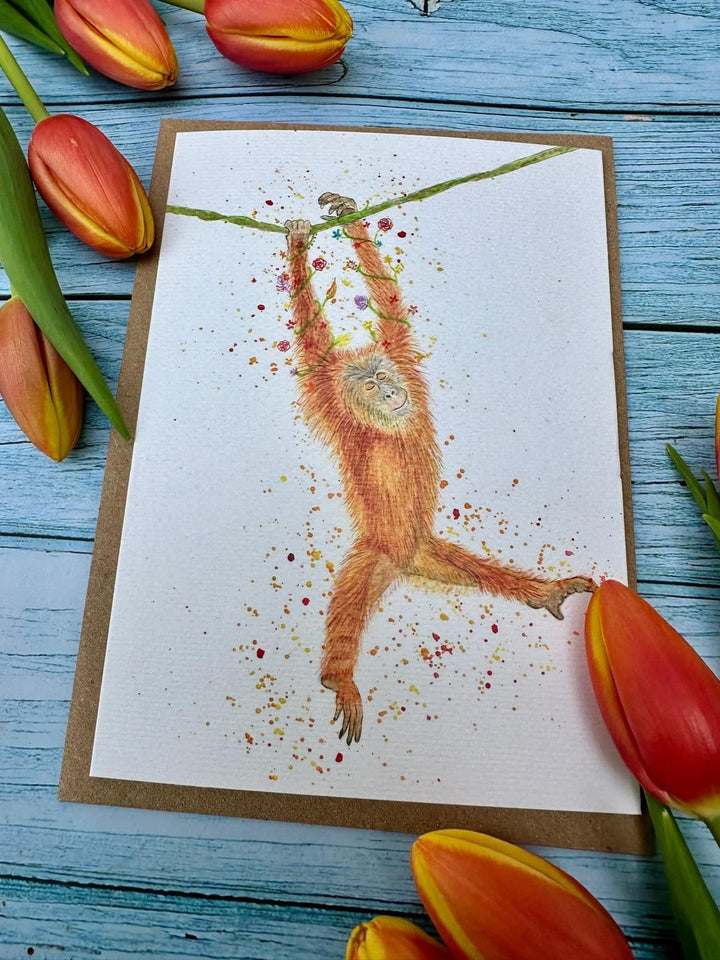 OSCAR THE ORAGUTAN ECO CARD