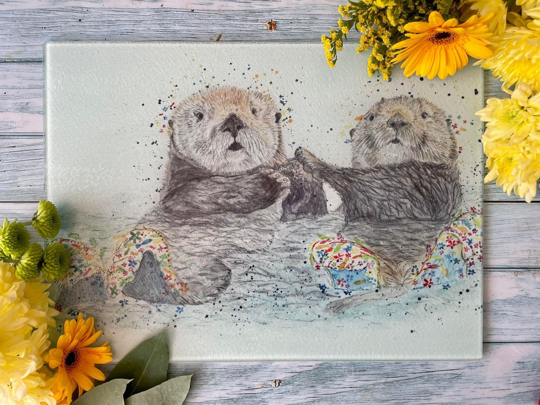 OTIS AND OPAL THE OTTERS CHOPPING BOARD