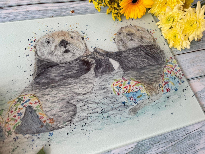 OTIS AND OPAL THE OTTERS CHOPPING BOARD
