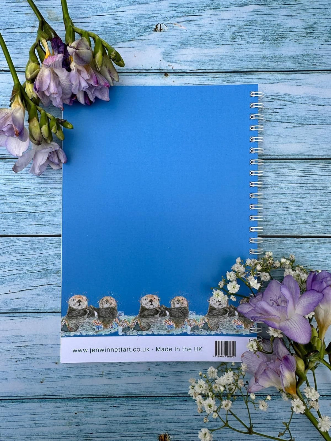 OTTERS LINED ECO FRIENDLY NOTEBOOK - A5 - UK MADE