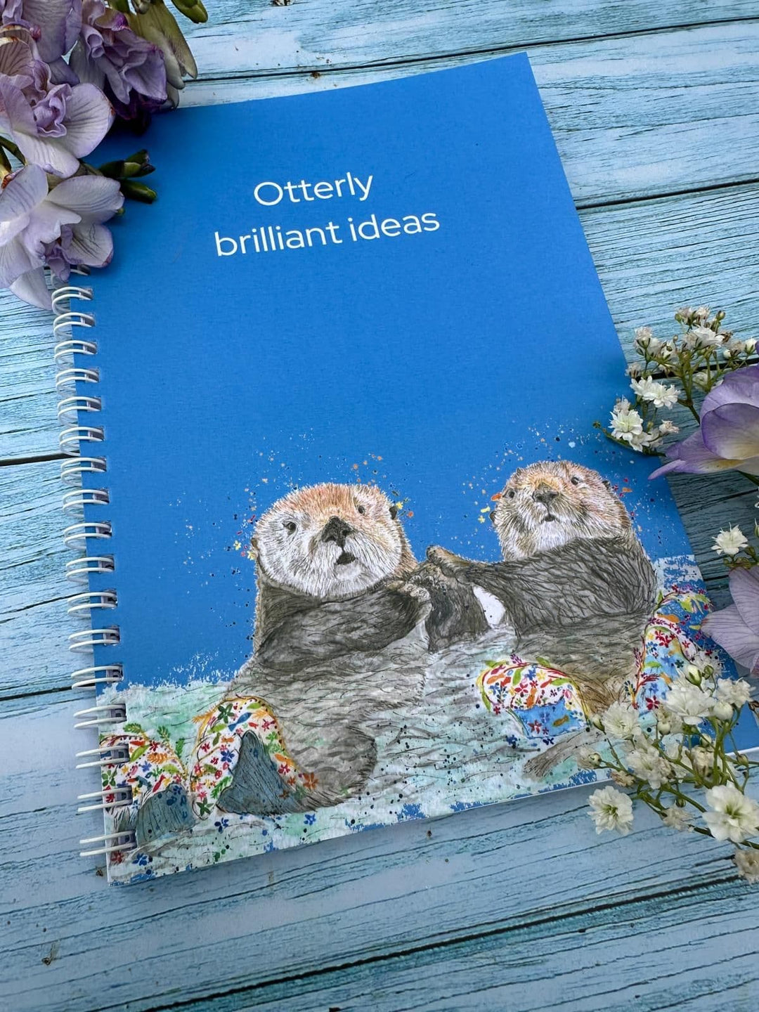 OTTERS LINED ECO FRIENDLY NOTEBOOK - A5 - UK MADE