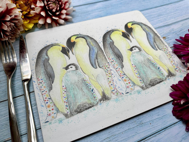 PENGUINS LUXURY CORK PLACEMAT