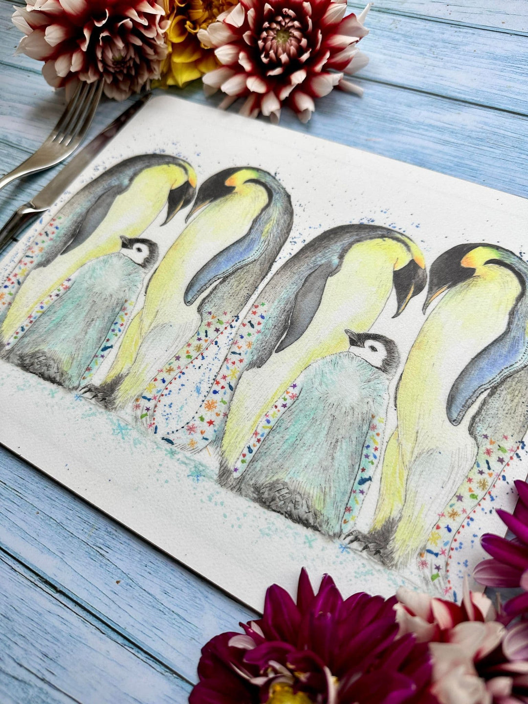 PENGUINS LUXURY CORK PLACEMAT