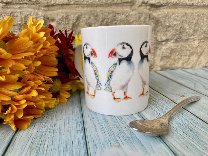 PERCY THE PUFFIN LARGE BONE CHINA MUG