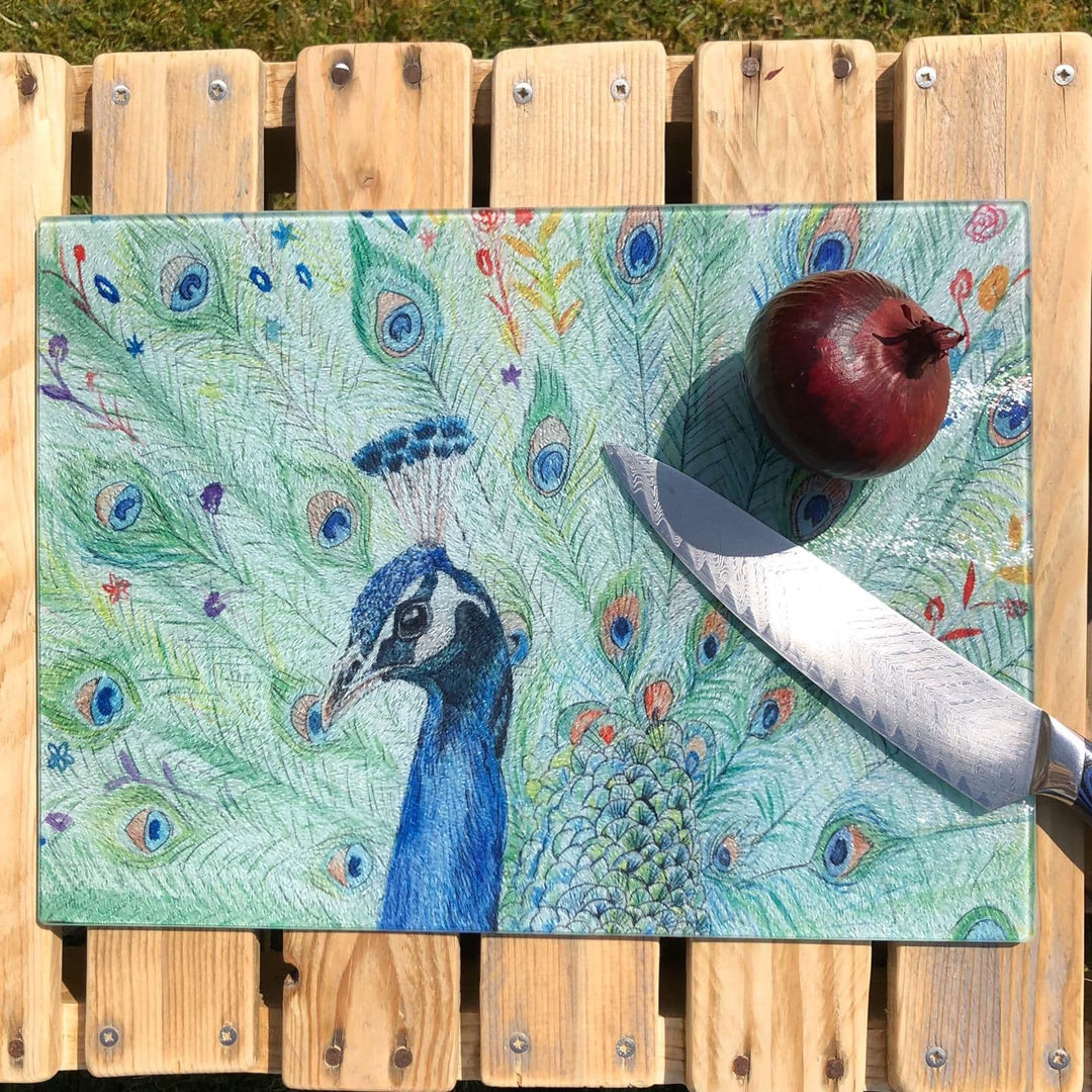 PICASSO THE PEACOCK ECO-CHOPPING BOARD