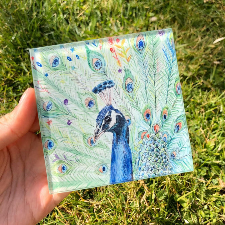 PICASSO THE PEACOCK ECO-COASTER