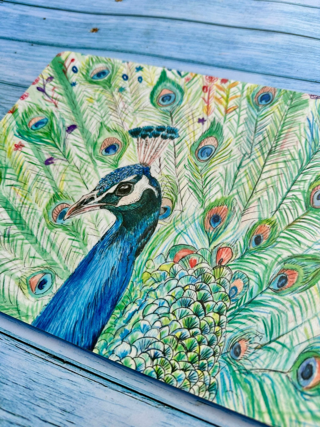 PICASSO THE PEACOCK LUXURY CORK PLACEMAT
