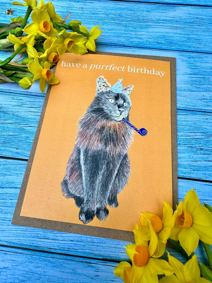 PURRFECT BIRTHDAY CAT ECO-CARD