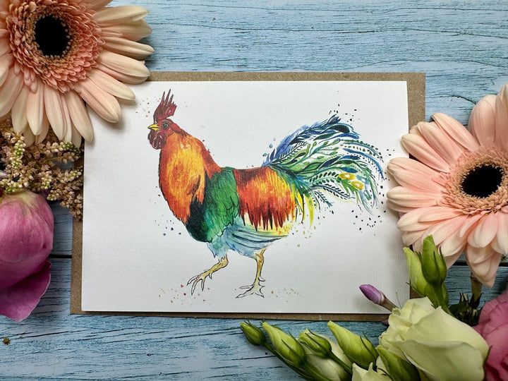 REGGIE THE ROOSTER ECO CARD