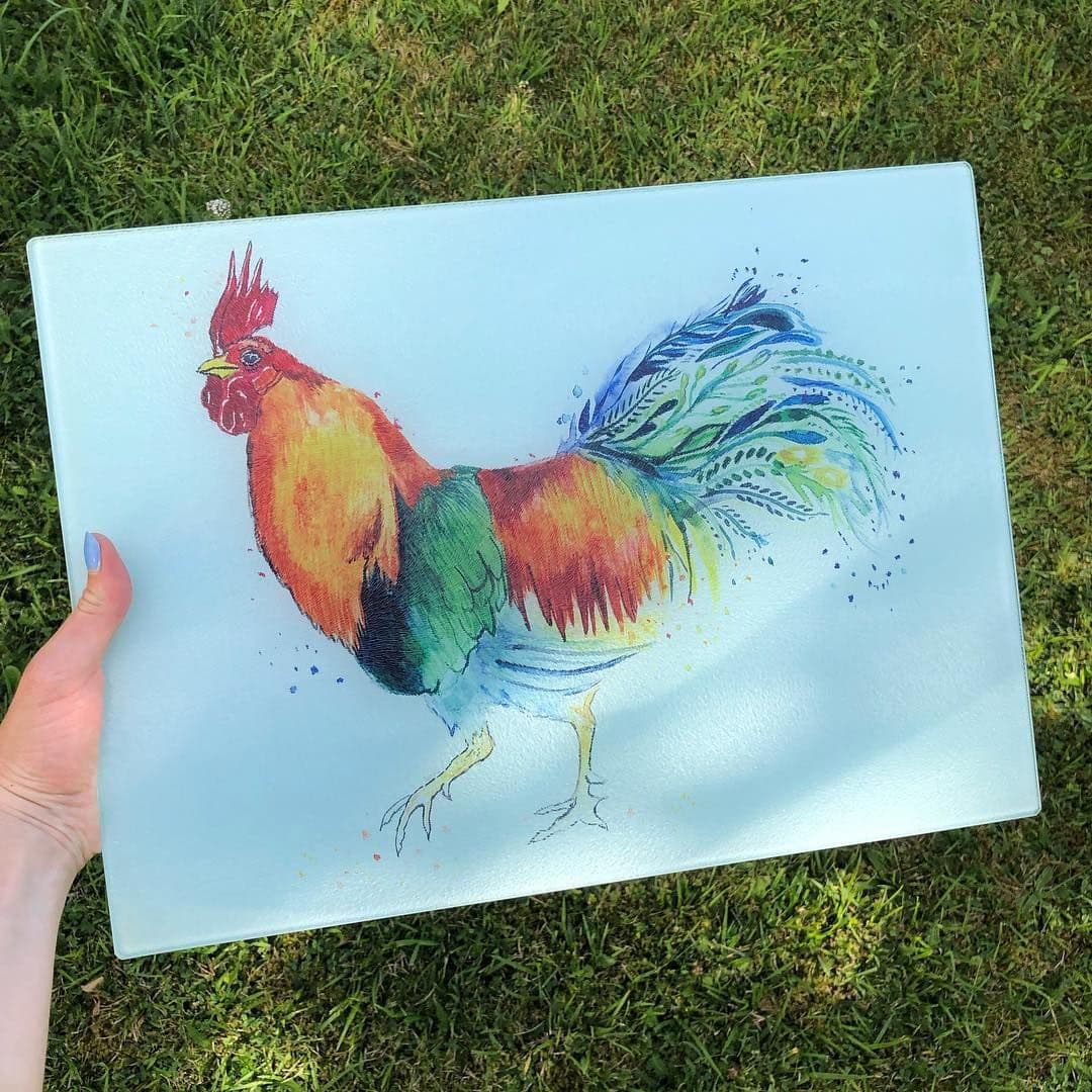REGGIE THE ROOSTER ECO-CHOPPING BOARD
