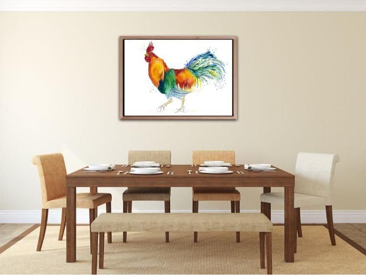 REGGIE THE ROOSTER SIGNED PRINT