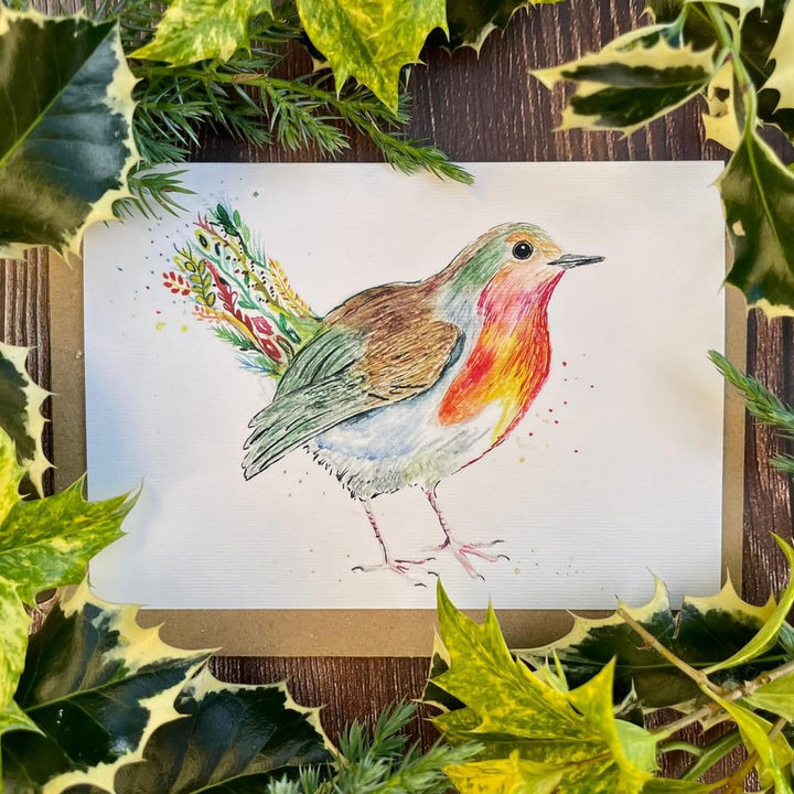 ROBBIE THE ROBIN CHRISTMAS ECO-CARD