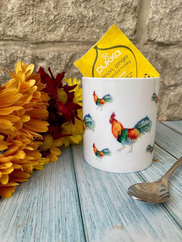 ROOSTER LARGE BONE CHINA MUG