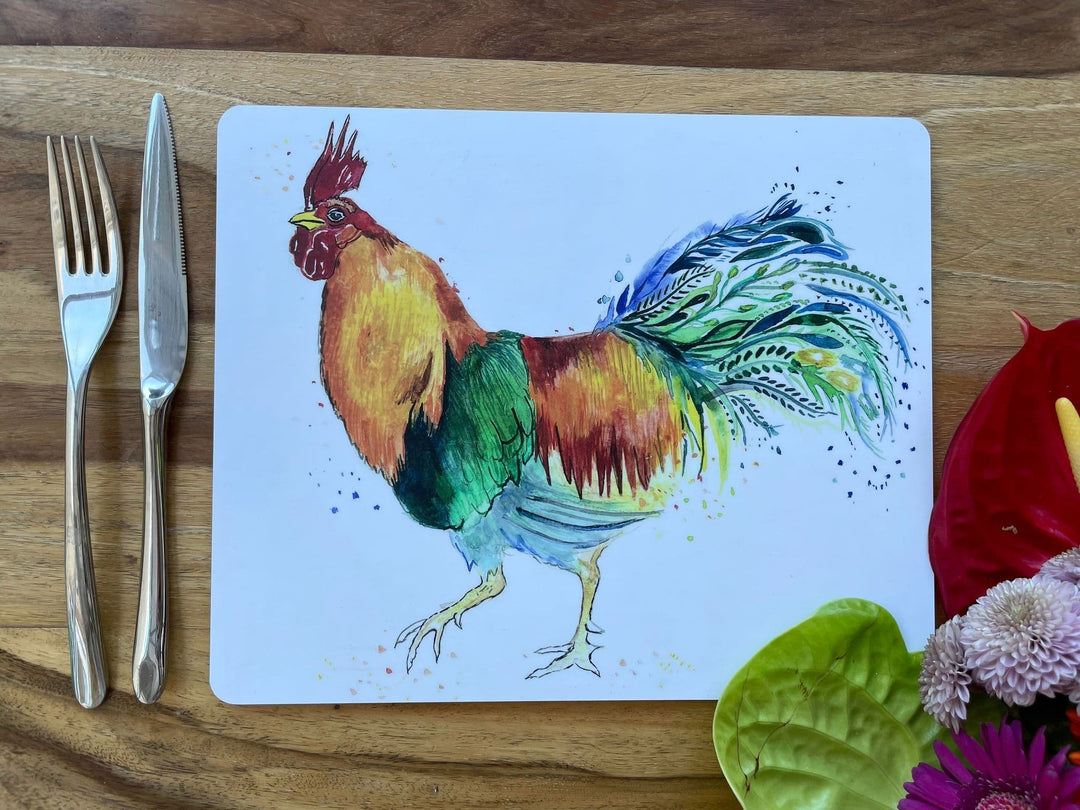 ROOSTER LUXURY CORK PLACEMAT