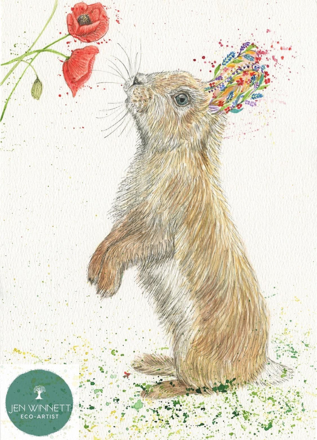 ROSETTA THE RABBIT  - SIGNED PRINT