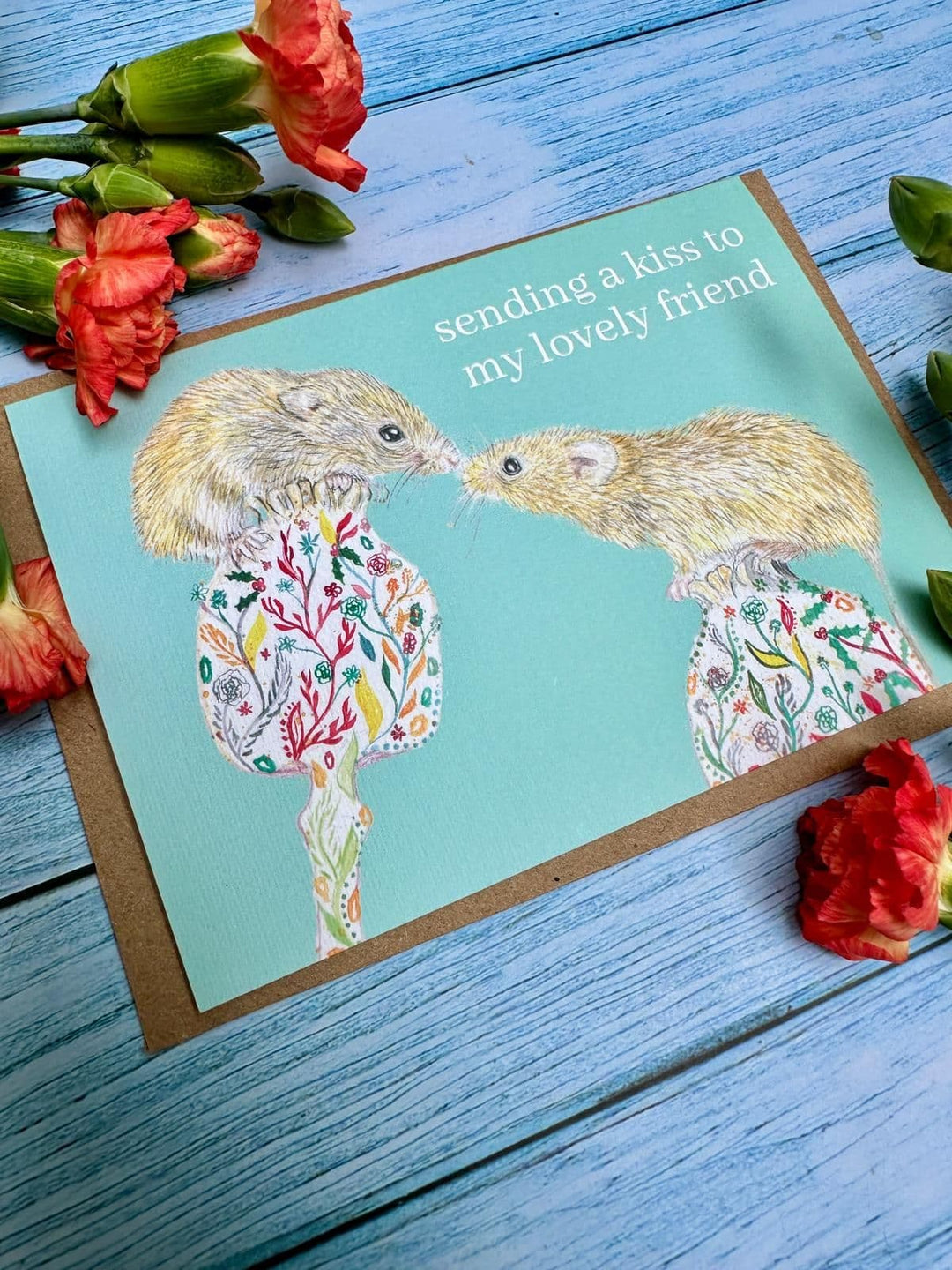 SENDING A KISS TO MY LOVELY FRIEND ECO CARD