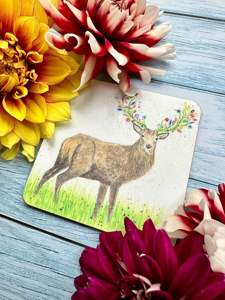 SOLOMON THE STAG LUXURY CORK COASTER
