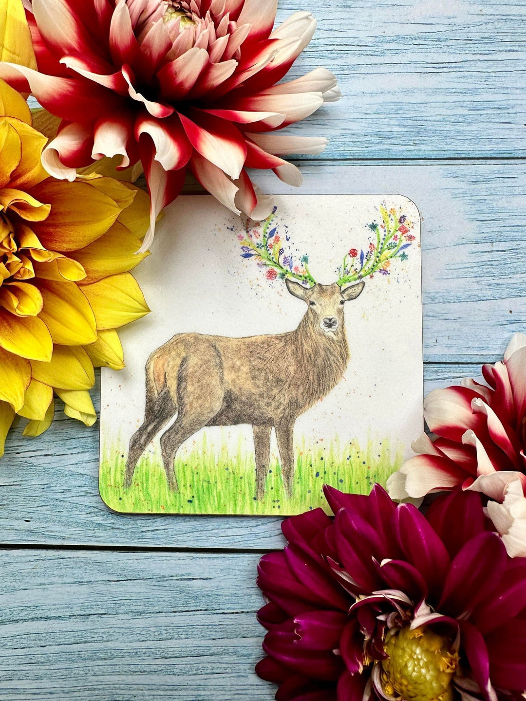 SOLOMON THE STAG LUXURY CORK COASTER