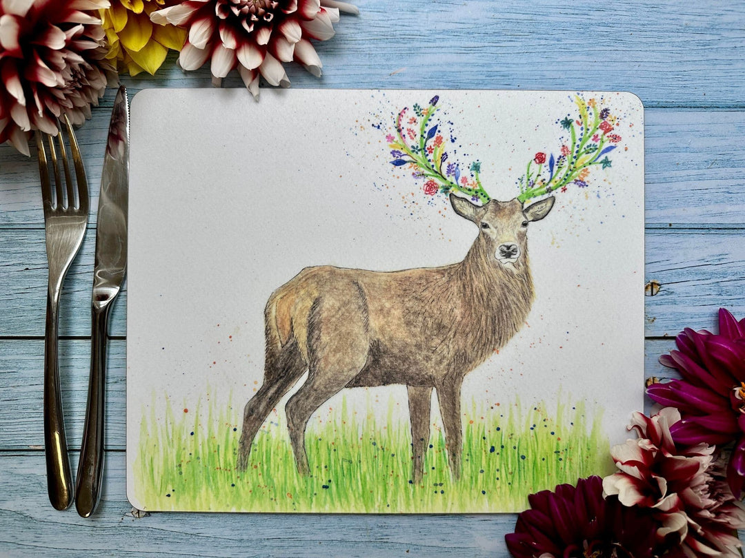 SOLOMON THE STAG LUXURY CORK PLACEMAT