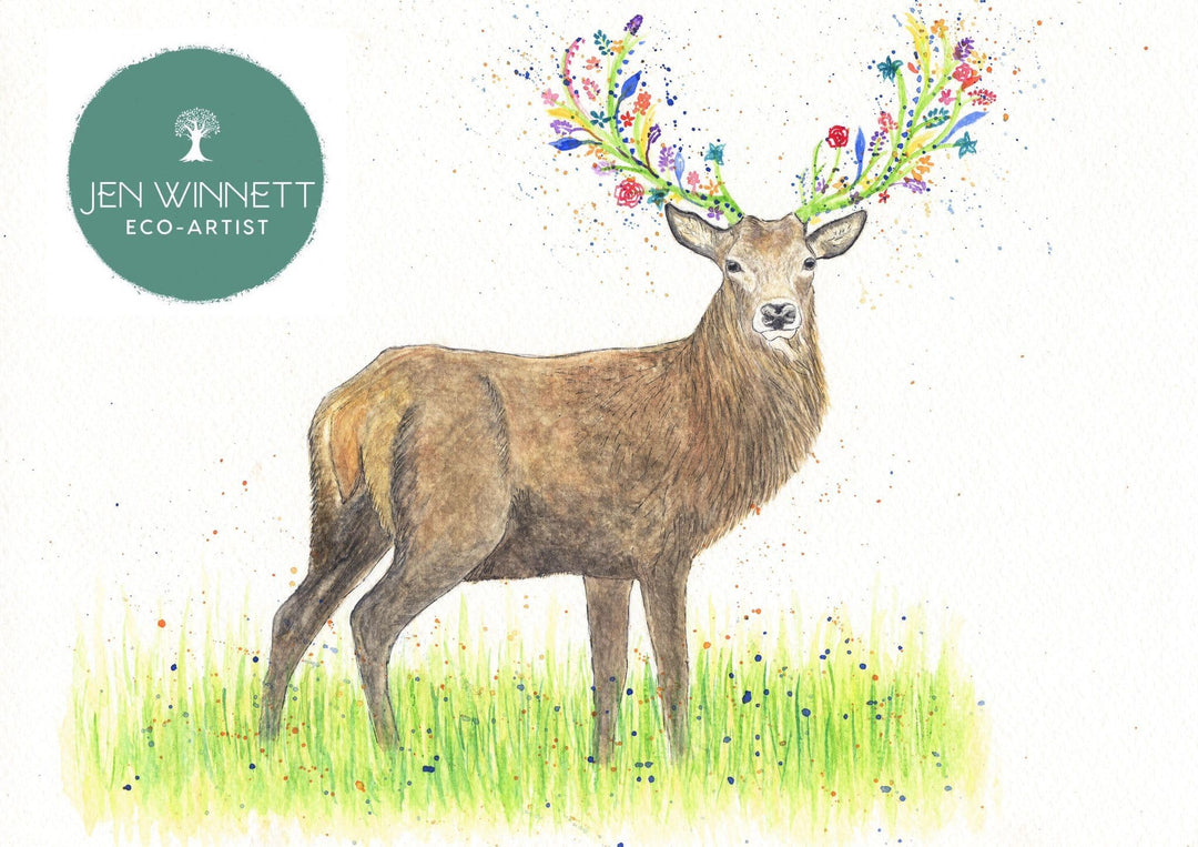 SOLOMON THE STAG - SIGNED PRINT