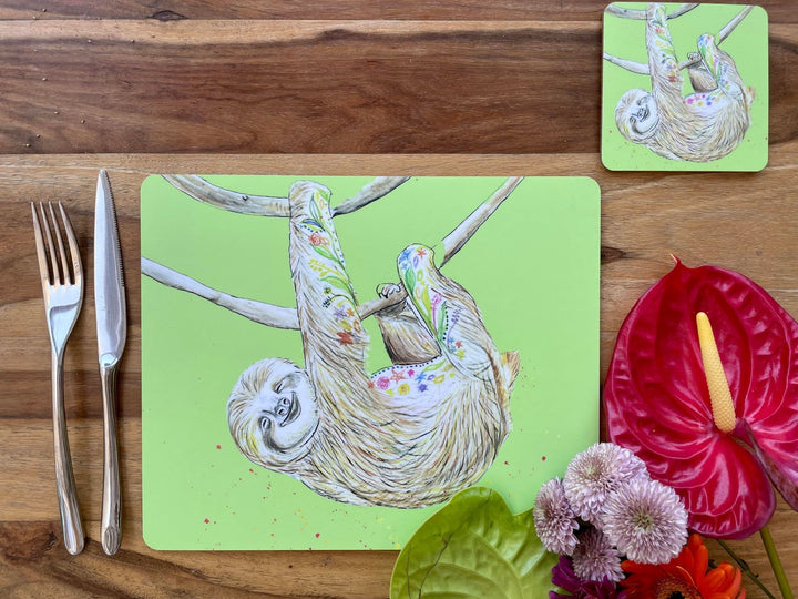SOPHIE THE SLOTH CORK PLACEMAT