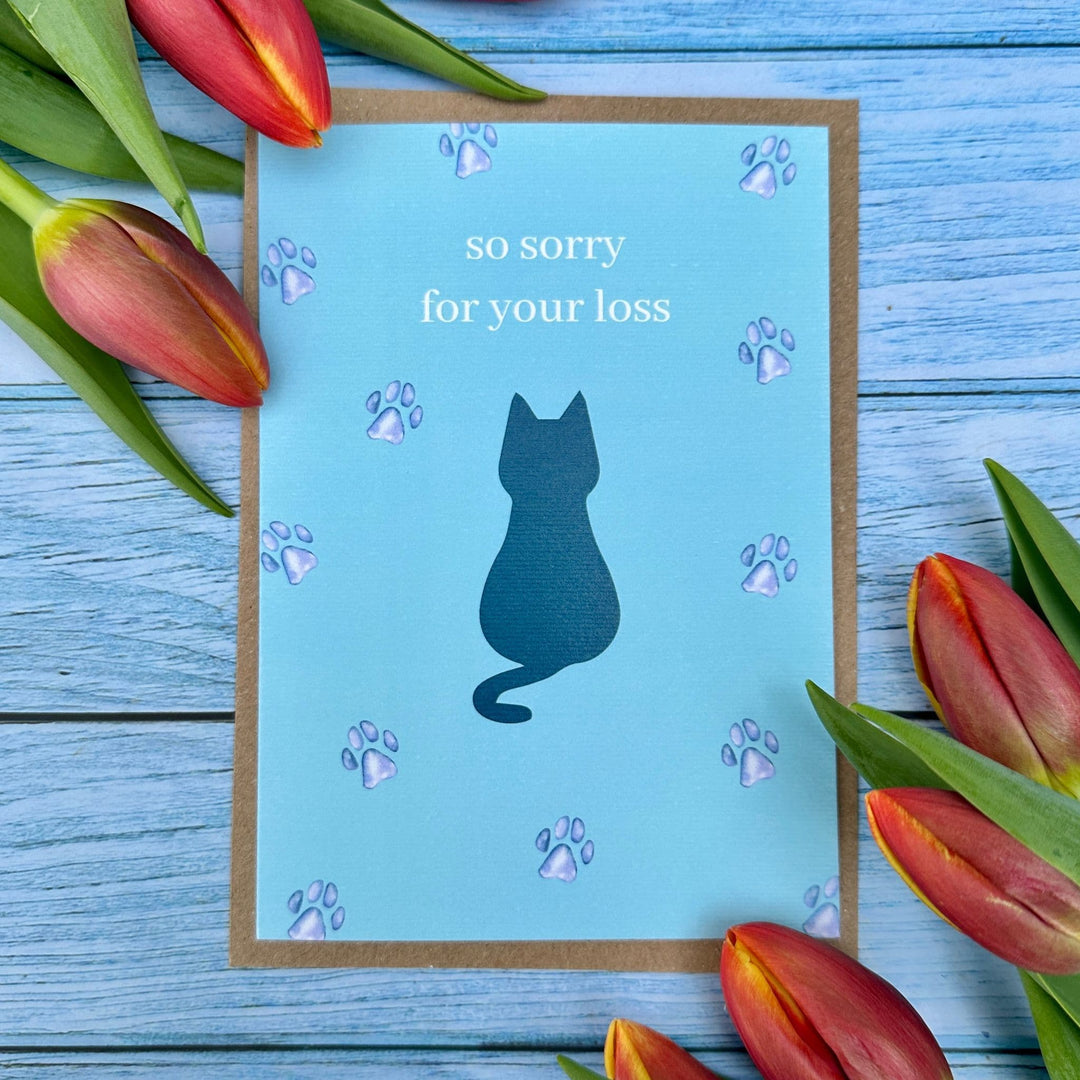 SORRY FOR YOUR LOSS CAT ECO CARD